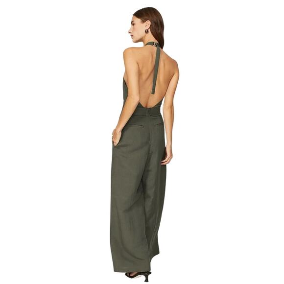 ADAM LIPPIES Women's Sage Halter Jumpsuit Size 10 - Picture 2 of 11